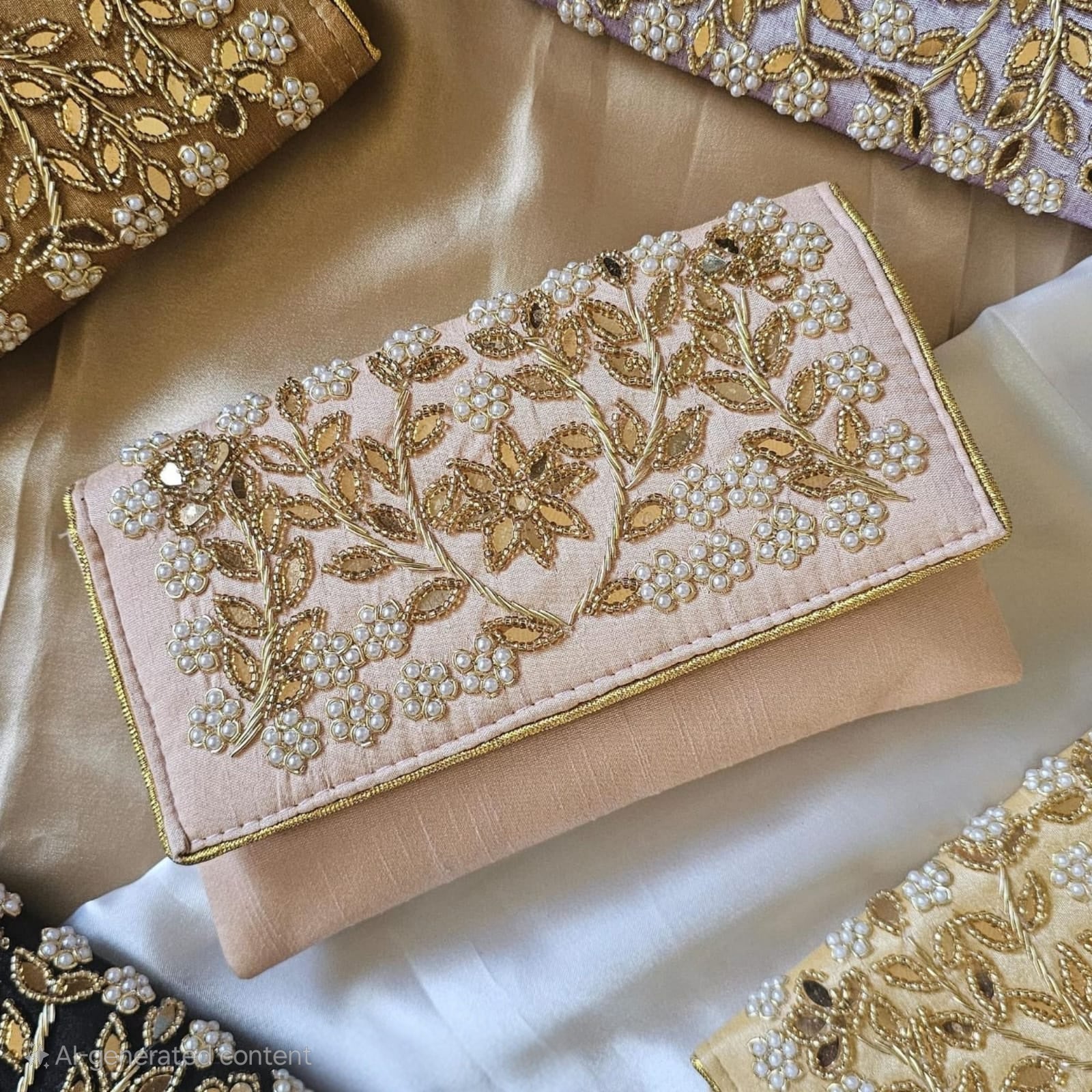 Hand-Embroidered Flap Bags